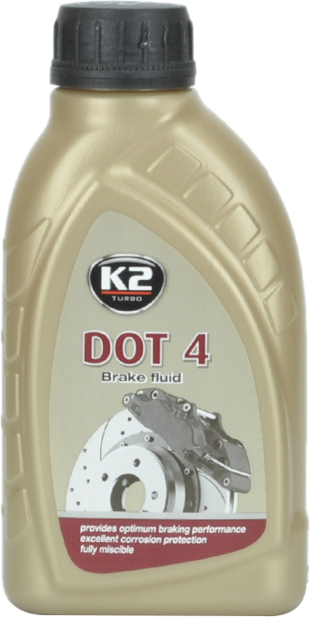 Гальмівна рідина K2 DOT 4 0,5 л (K20066)